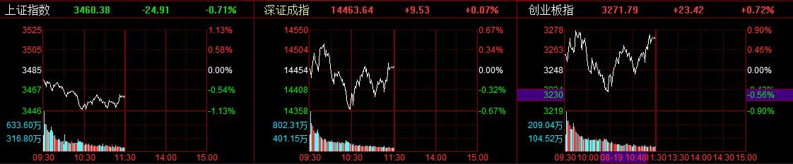 上证指数半天下跌0.71% 盐湖提锂板块逆势而上