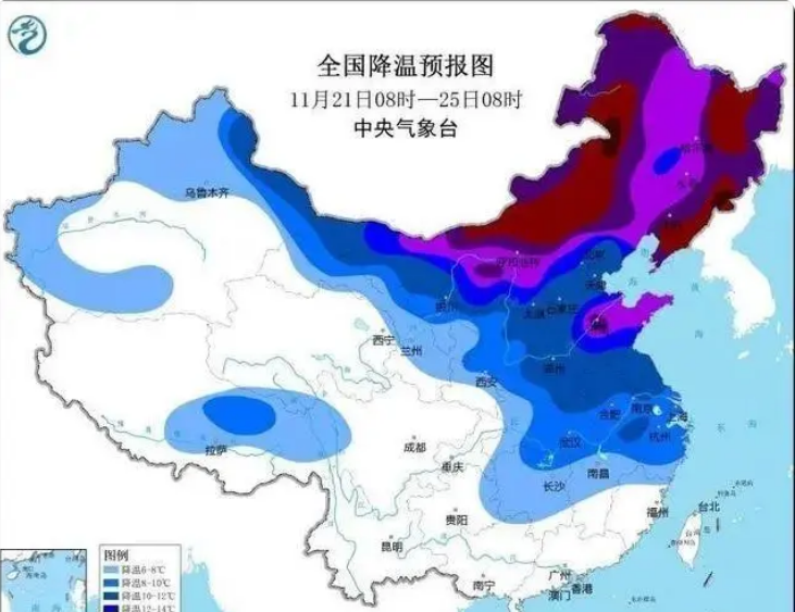 寒潮、暴雪、大风预警三连发