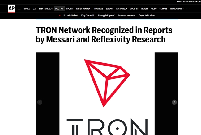 权威媒体聚焦：波场TRON在Messari和Reflexivity Research报告中得到高度认可