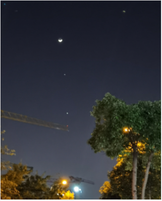 全国多地现“三星连珠”天象 网友：震撼又