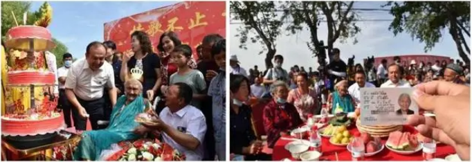 遵义100岁女儿给128岁母亲祝寿？当地