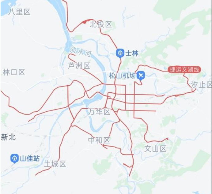 不可分割！地图可显示台湾省每个街道 用大
