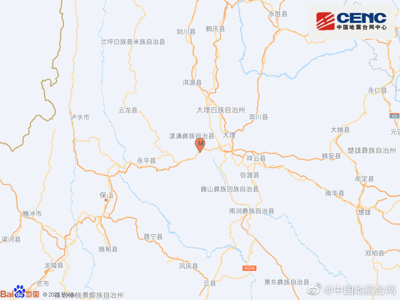 云南大理4.1级地震造成多趟列车不同程度