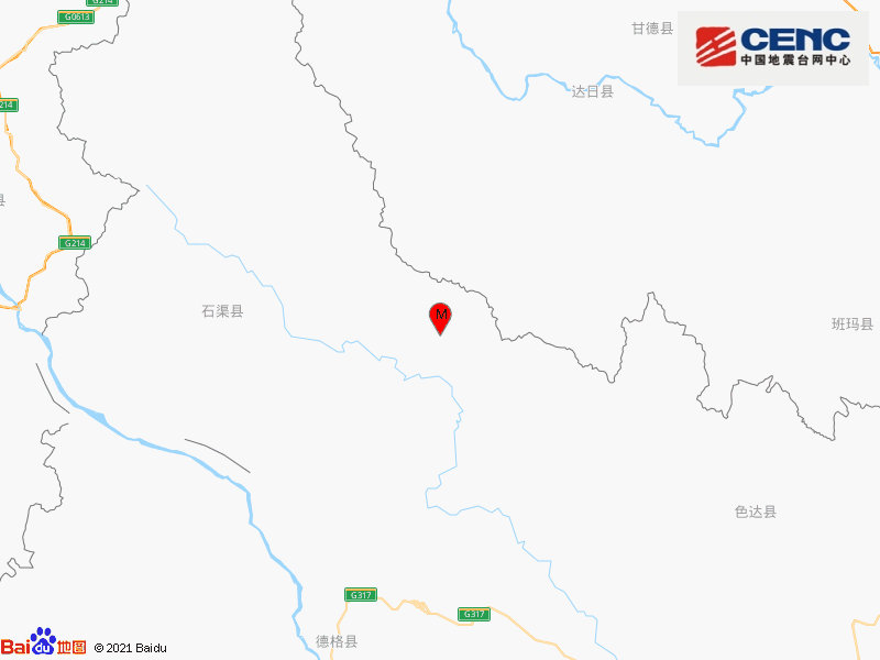 四川省甘孜州石渠县发生4.0级地震 震源