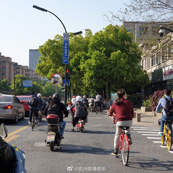 杭州某红绿灯被柱子挡住 车的主频是“赵衷